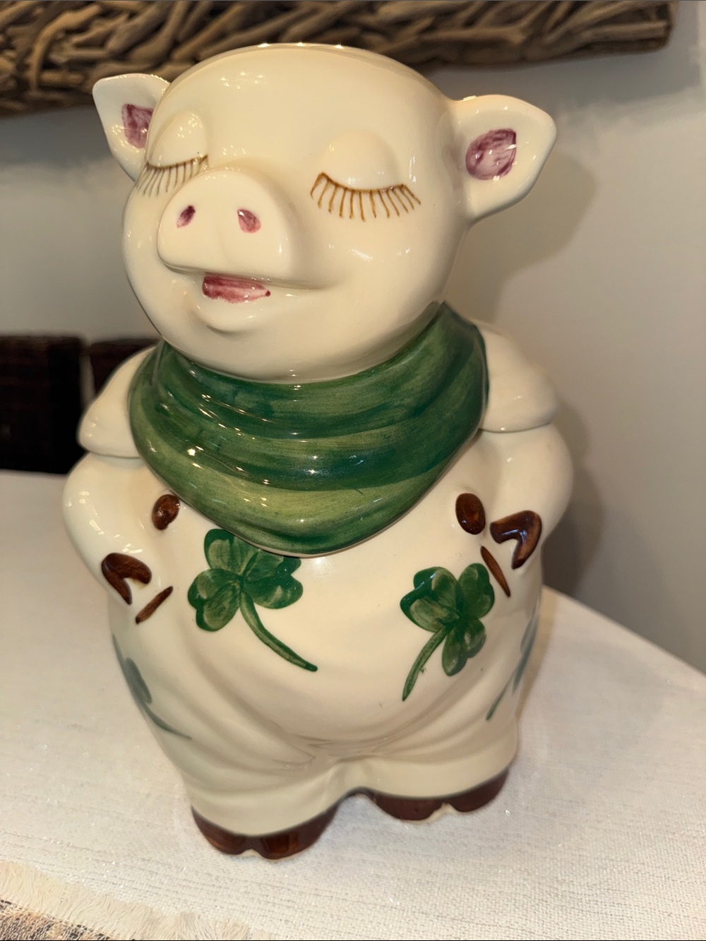 Vintage Smiley The Pig Cookie Jar